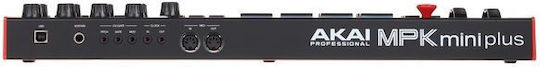 Akai Proffesional Midi Controller MPK mini Plus with 37 Keyboard Black