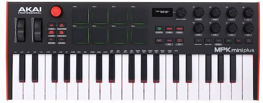 Akai Proffesional Midi Controller MPK mini Plus with 37 Keyboard Black
