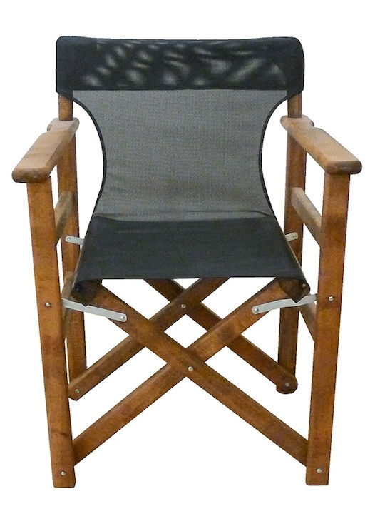 Director's Chair Wooden Torino Wulnat / Black 1pcs 59x51x85cm.