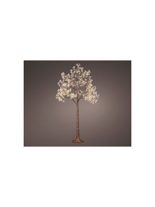 Lumineo Christmas Decorative Illuminated Tree Natural Appearance 150cm IP44 Electric Gypsophila