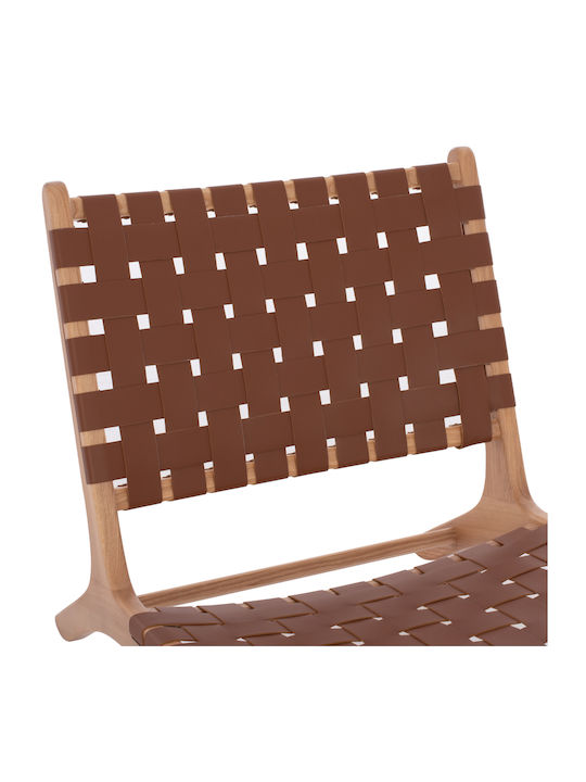 Felipe Πολυθρόνα από Δερματίνη Καφέ 68x79x69cm