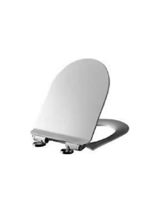 Tema Bakelite Soft Close Toilet Slim Seat White 41224-2 44.5cm