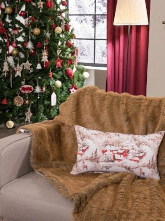 Teoran Christmas Decorative Pillow Bremen Square Multicolour 45x45cm