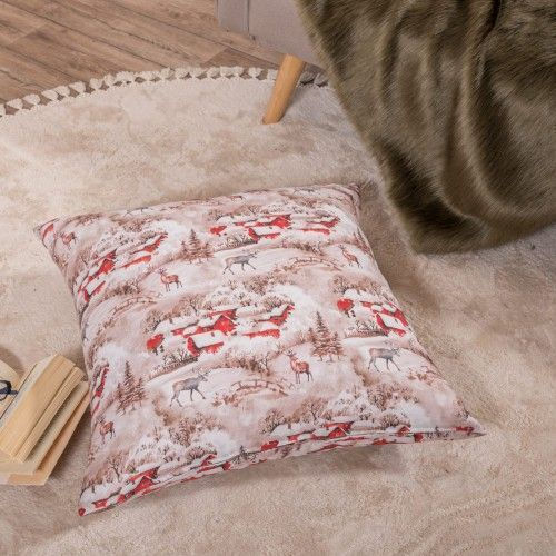 Teoran Perna Decorativă de Crăciun Bremen Pătrat Multicolor 45x45buc