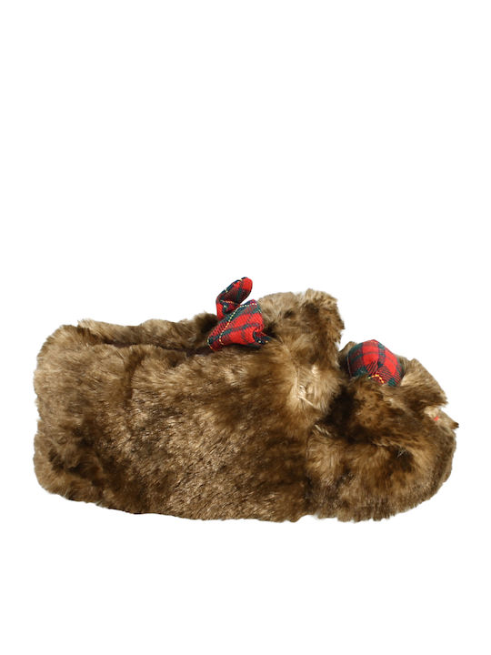 Kids Slippers Brown Biagio