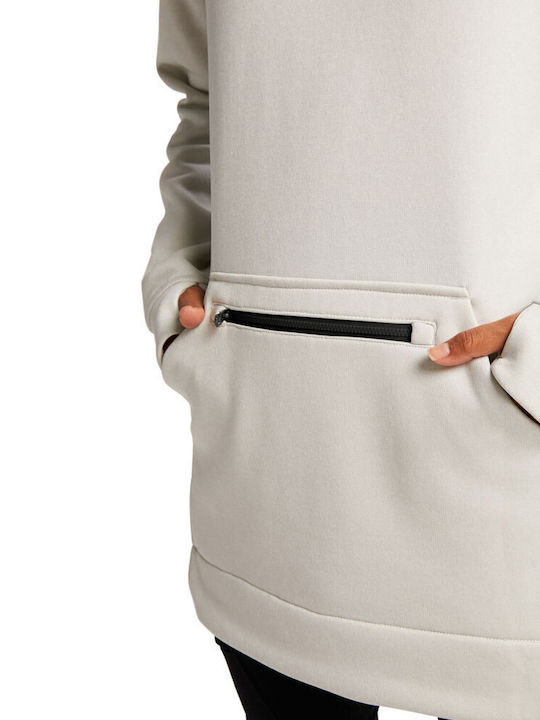 Oak Long Women's Sweatshirt Hooded White Heather