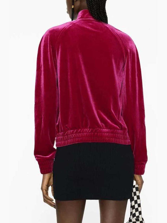 Versace Women's Velvet Cardigan Burgundy