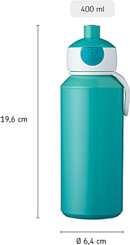 Mepal Pop Up Space Παιδικό Παγούρι Πλαστικό με Καλαμάκι 400ml
