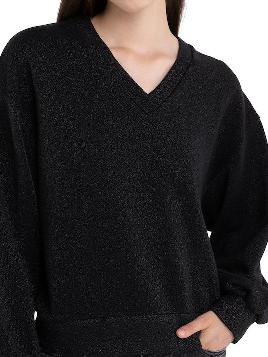 Women's Sweatshirt Black Lurex