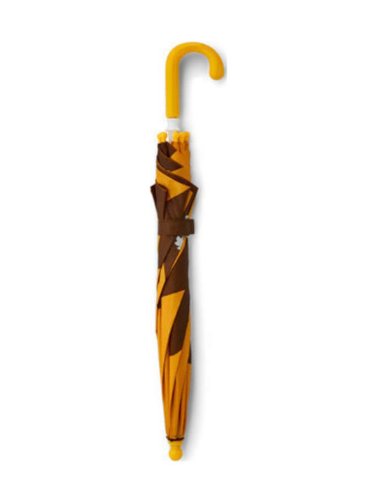 Affenzahn Tiger Cub Curved Handle Yellow Kids Umbrella
