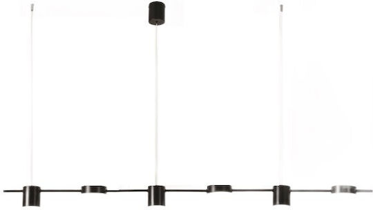 Eurolamp Hängelampe Schwarz Schiene 153x10x150cm.