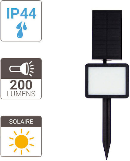 Xanlite APPS200 Aufgespießt Solarleuchte 200lm mit Kaltweiß Licht 6000K IP44 12cmx12cmcm