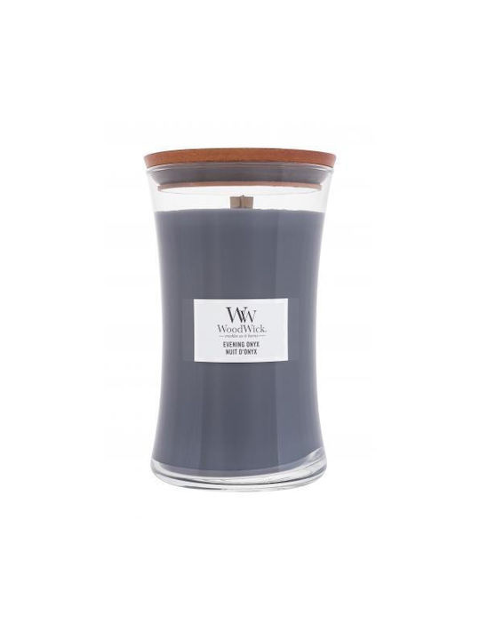 WoodWick Scented Candle Jar with Scent Evening Onyx Blue 610gr 1pcs