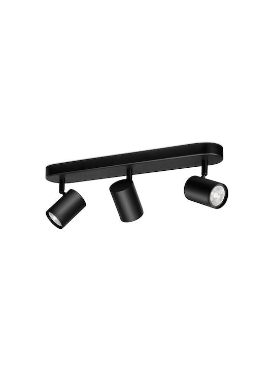 WiZ Dreifach Spot mit Fassung GU10 in Schwarz Farbe
