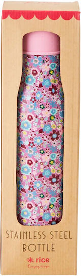 Rice Blumen Flasche Thermosflasche Rostfreier Stahl 500ml Mehrfarbig