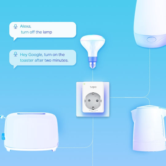 TP-LINK Tapo P110 4-Pack v1 Smart Single Socket with Switch 4pcs