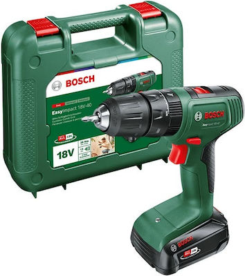 Bosch Easyimpact Κρουστικό Δραπανοκατσάβιδο Μπαταρίας 18V 1x2Ah