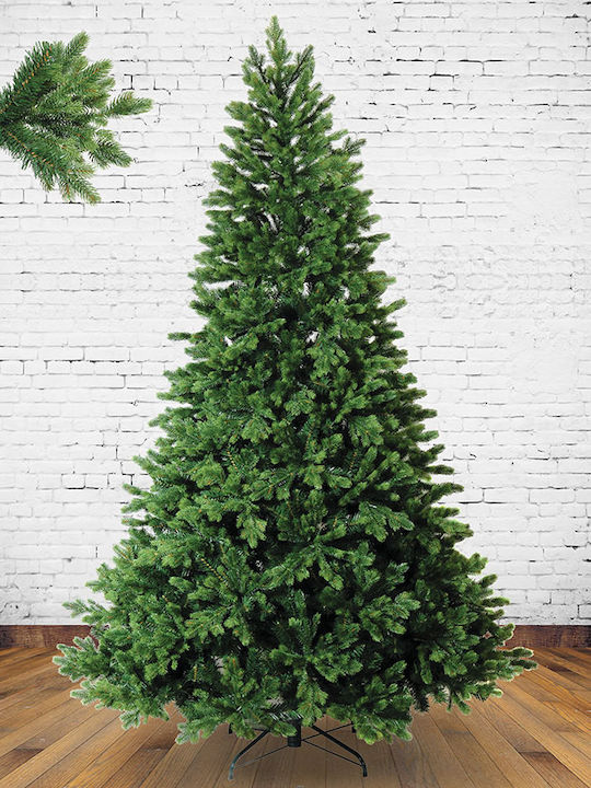 Σμόλικας Christmas Green Tree with Metallic Base and Built in Branches H240cm