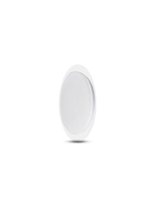 V-TAC Ceiling Mount Light 46.5cm White with Integrated LED and Remote Control