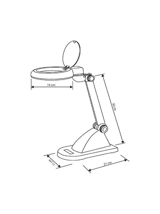 Alco 19441 LED Office Lighting with Swing Arm