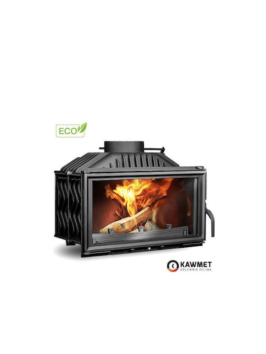 Kawmet W15 Eco Ενεργειακό Τζάκι Ξύλου 9.4kW Ίσιο με Ανοιγόμενη Πόρτα