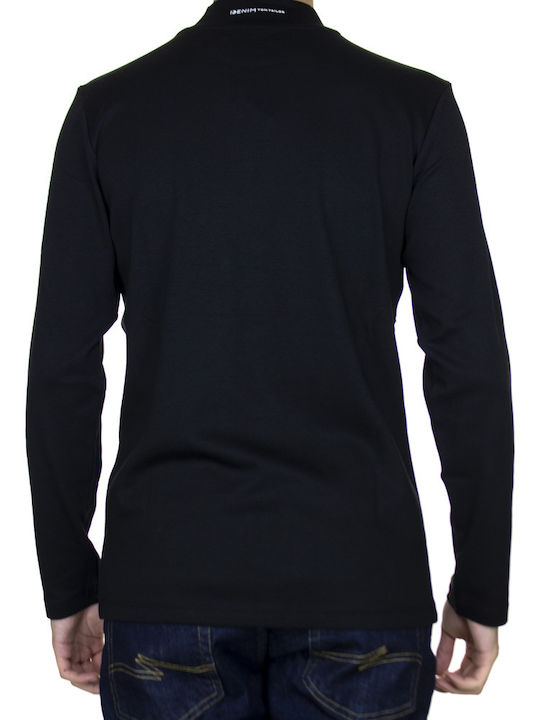 Tom Tailor Men's Long Sleeve Blouse Turtleneck Black