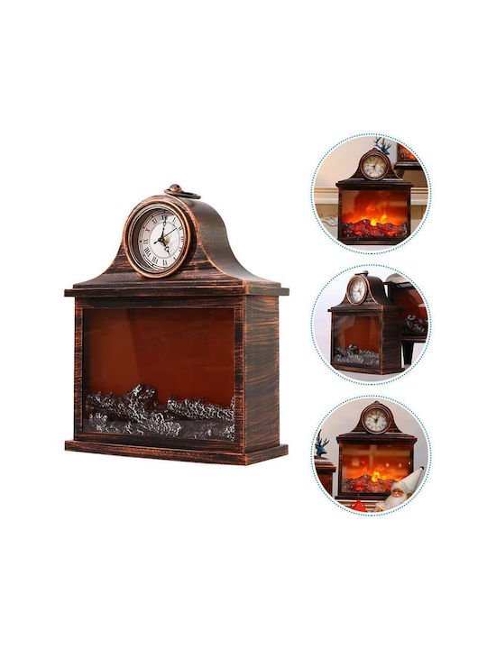 Dekorative Lampe Kamin Schwarz