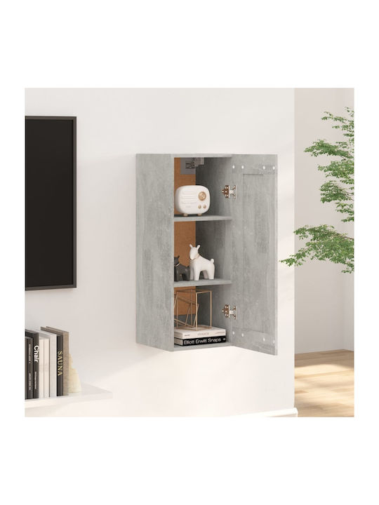Kabinett Wand Grey Concrete 35x34x90cm
