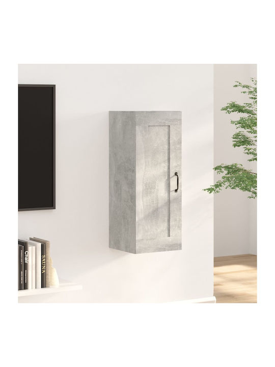 Cabinet Wall Grey Concrete 35x34x90cm