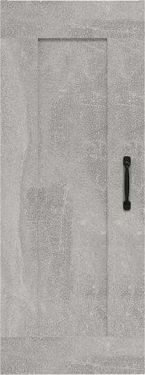 vidaXL Wandvitrine aus Spanplatte Grau Beton 35x34x90cm