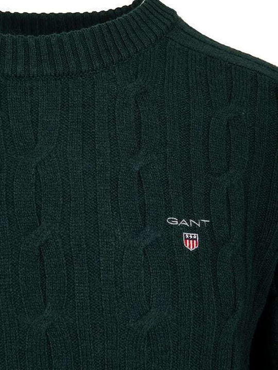 Gant Herren Langarm-Pullover Grün