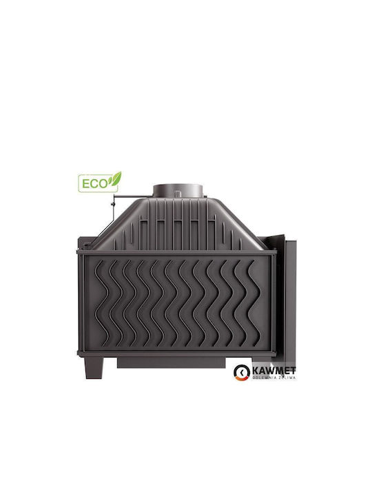 Kawmet W16 LB Eco Ενεργειακό Τζάκι Ξύλου 13.5kW Αριστερή Γωνία με Ανοιγόμενη Πόρτα