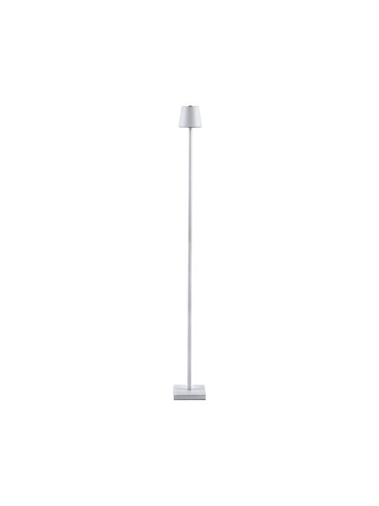 GloboStar Nega Outdoor Floor Lamp LED 2.2W with Warm White Light IP44 White