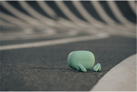 Urbanista Copenhagen Earbud Bluetooth Handsfree Ακουστικά με Αντοχή στον Ιδρώτα και Θήκη Φόρτισης Sage Green