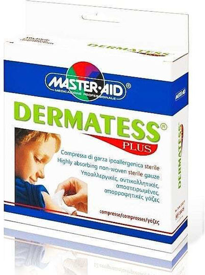 Master Aid Dermatess Plus Αποστειρωμένες Γάζες 36x40cm 12τμχ