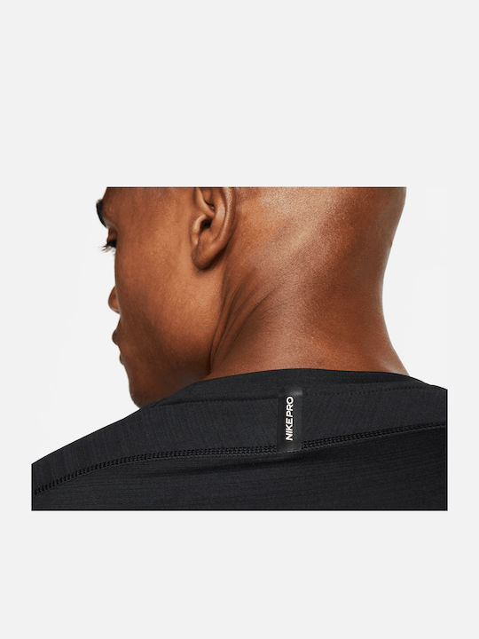 Nike Pro Warm Ανδρική Ισοθερμική Μακρυμάνικη Μπλούζα Μαύρη