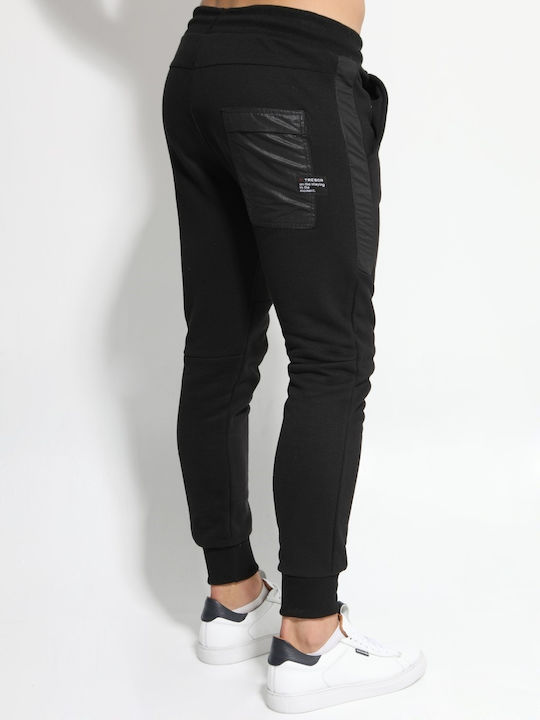 Tresor Men's Sweatpants with Rubber Black