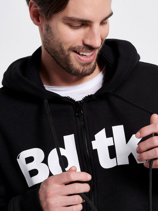 Black Hoodie Cardigan