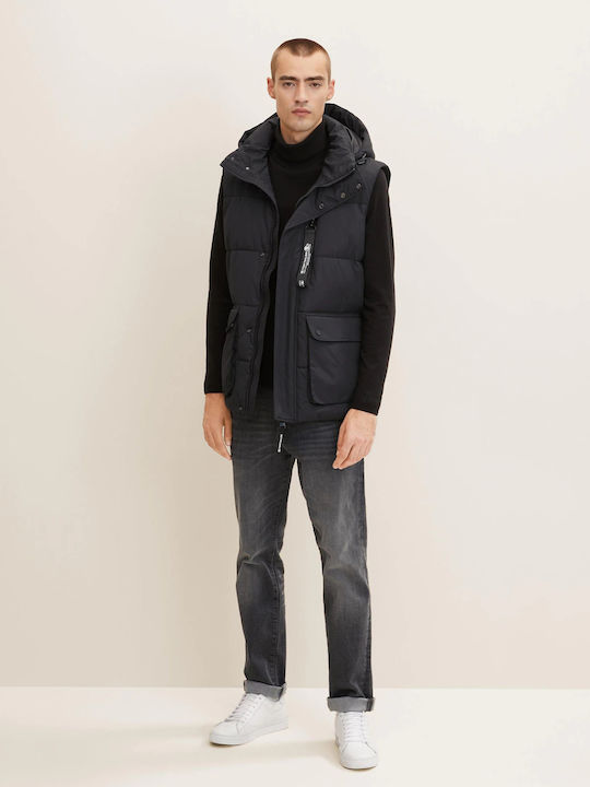 Tom Tailor Men's Winter Puffer Jacket Black