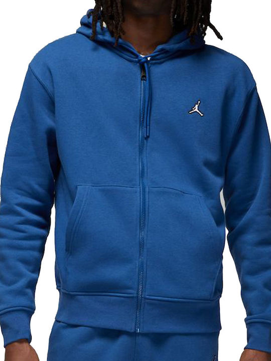 Blue Hooded Cardigan
