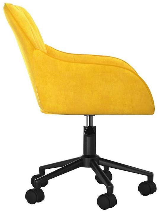 Stuhl Büro mit Armen Gelb vidaXL