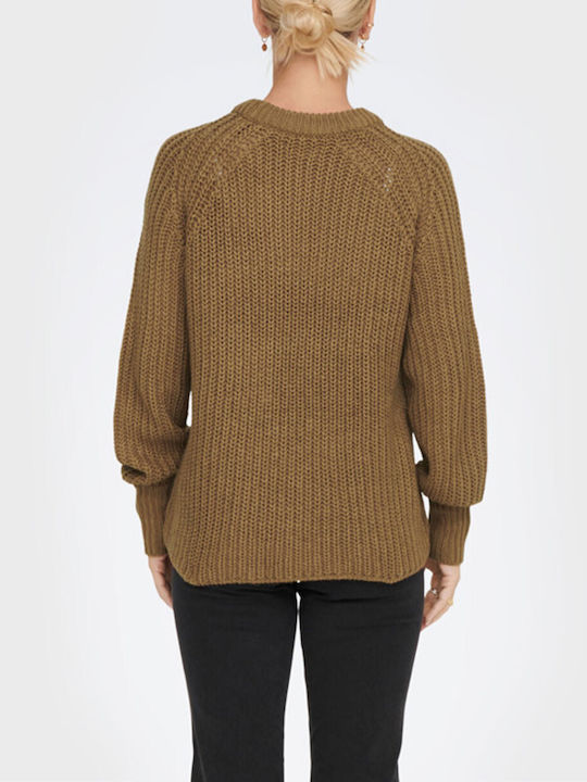 Only Damen Langarm Pullover Toasted Coconut