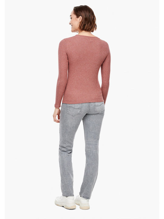 S.Oliver Damen Bluse Langärmelig Rosa