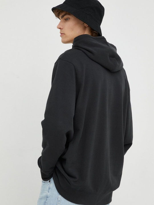 Sweatshirt mit Kapuze Schwarz