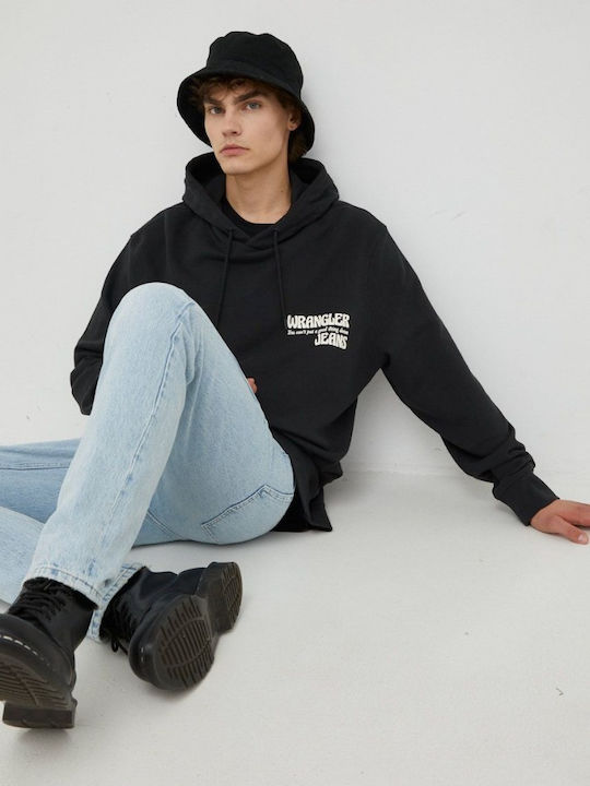 Sweatshirt mit Kapuze Schwarz