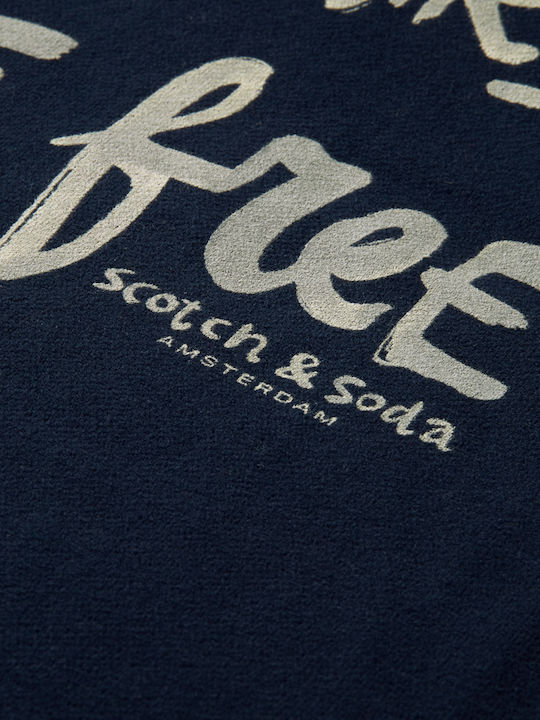 Felpa Sweatshirt with Hood Navy Blue