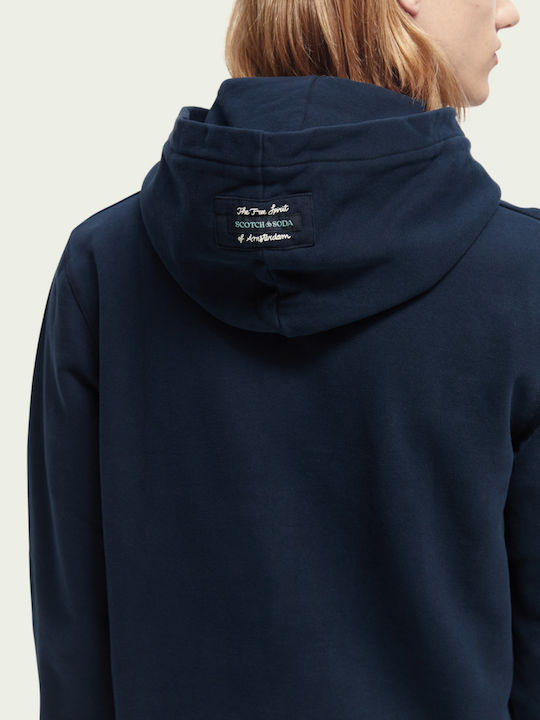 Felpa Sweatshirt with Hood Navy Blue