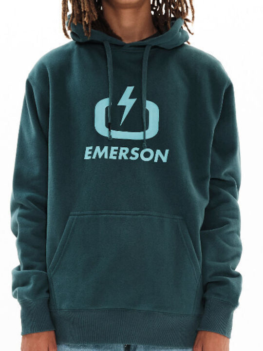 Φούτερ με Κουκούλα Navy 222.EM20.01-GREEN