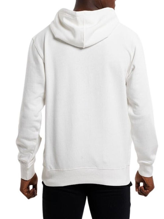 Sweatshirt with Hood White