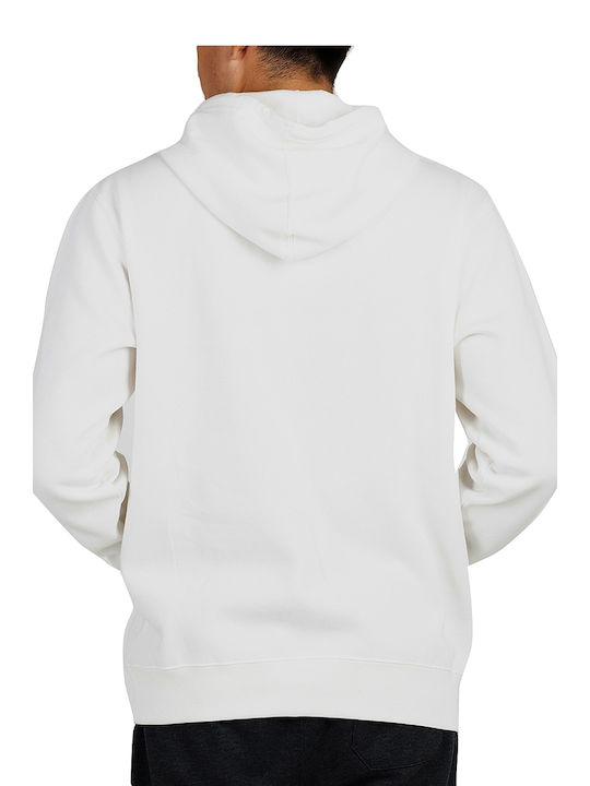 Russell Athletic Men's Sweatshirt with Hood and Pockets White